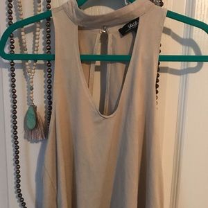 Cream Lulu's tank top